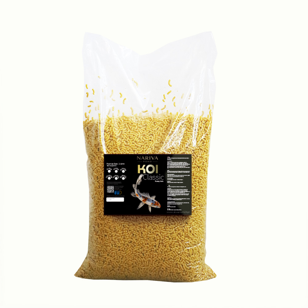 Nariva Koi Classic 80L - Pokarm dla ryb do oczka wodnego i stawu (Pałeczki).jpg